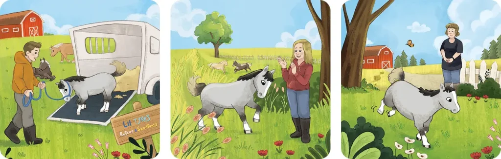 Picture Book Illustrations from What Blue Can Do by Jenny Pavlovic - illustrated by Noam Levi