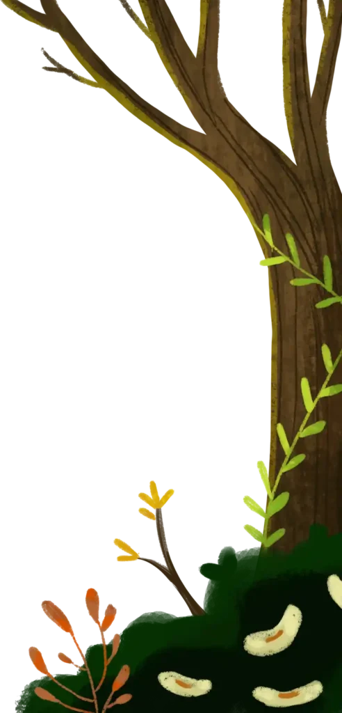 Tree illustration childrens book