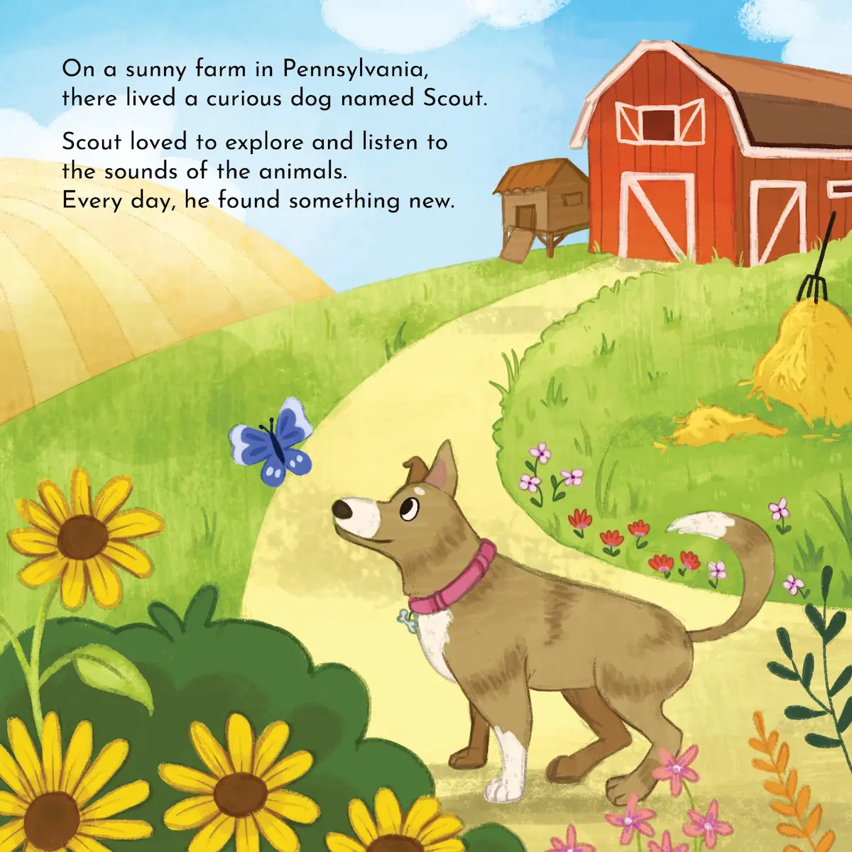 Say it with Scout by Regina Rendin - Children's book illustration