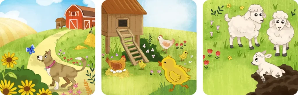 Children's book Illustrations from Say It With Scout by Regina Rendin