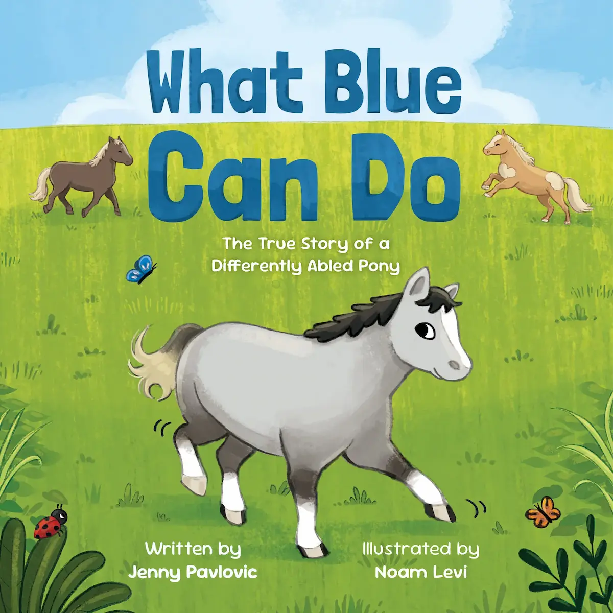 What Blue Can Do by Jenny Pavlovic. Front Cover illustration for a picture book